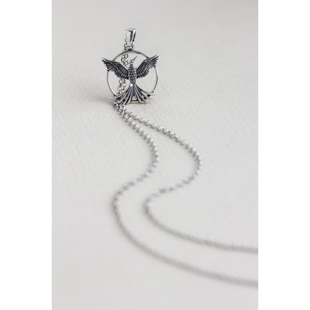 Срібний кулон Птах Фенікс (7311) - 3
