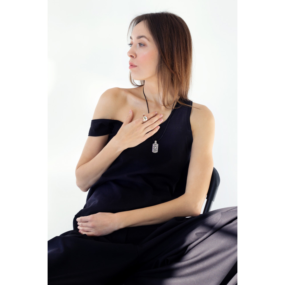 Срібний кулон Череп (7318) - 3