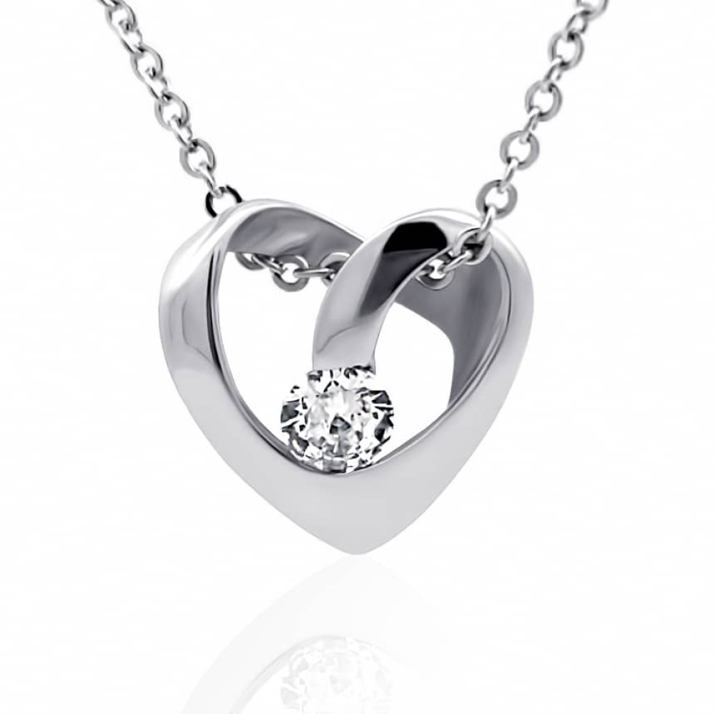 Срібний кулон Серце (7340) - 1