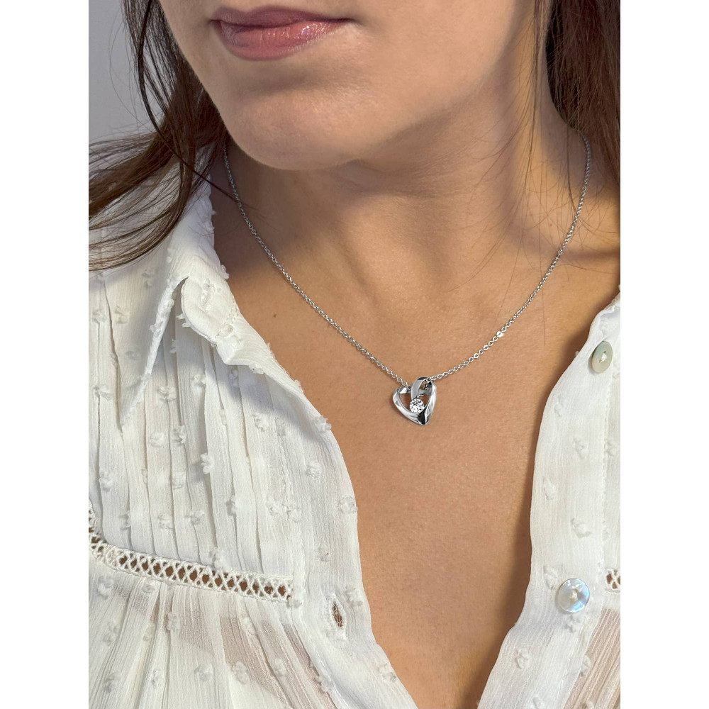 Срібний кулон Серце (7340) - 3