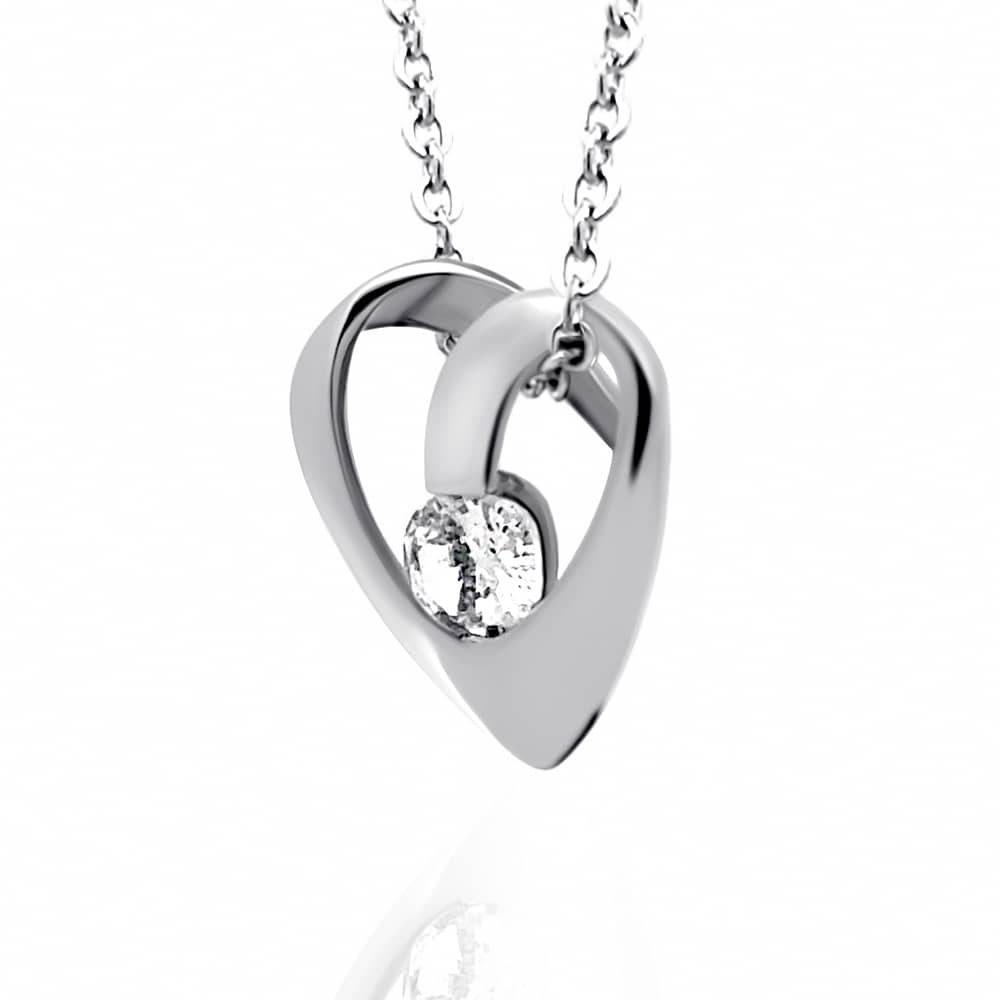 Срібний кулон Серце (7340) - 4
