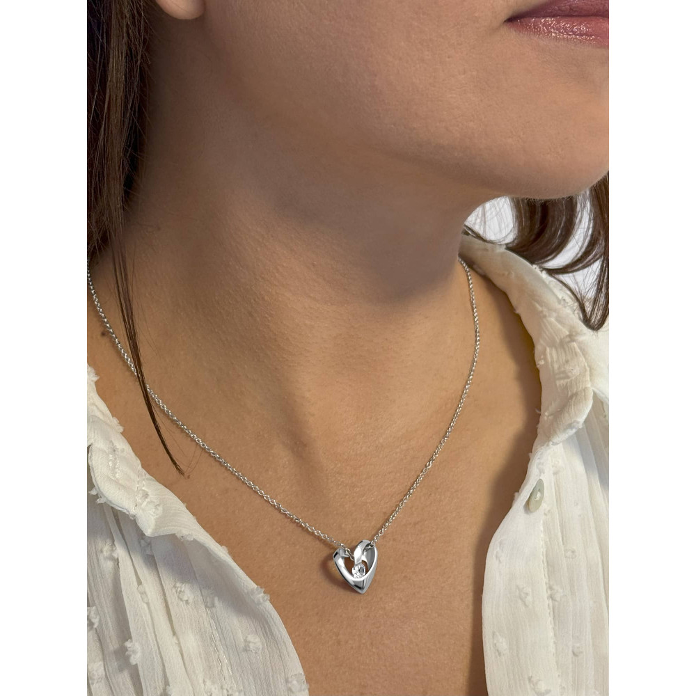 Срібний кулон Серце (7340) - 5