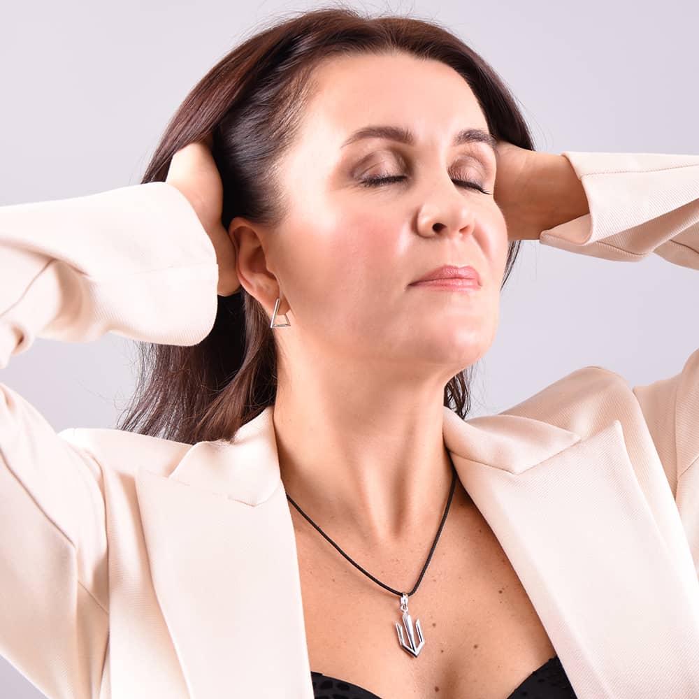 Срібний кулон Тризуб (7350) - 2