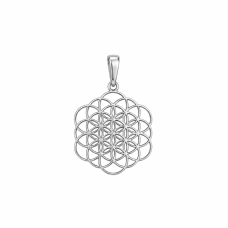 Серебряная подвеска Цветок жизни (7363)