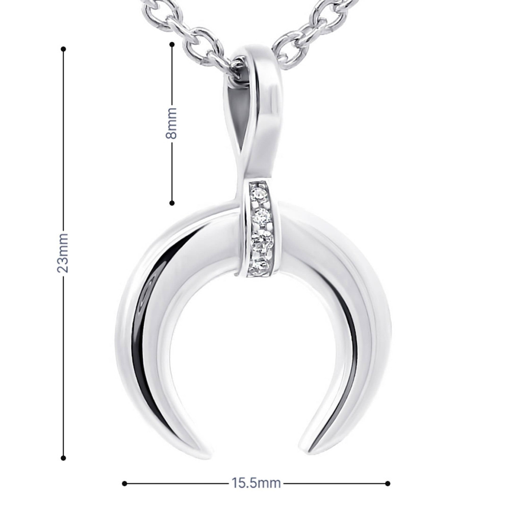 Срібний кулон Лунниця (7365) - 3