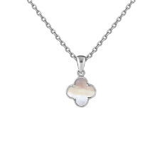 Срібний кулон Конюшина з перламутром (7371.2)