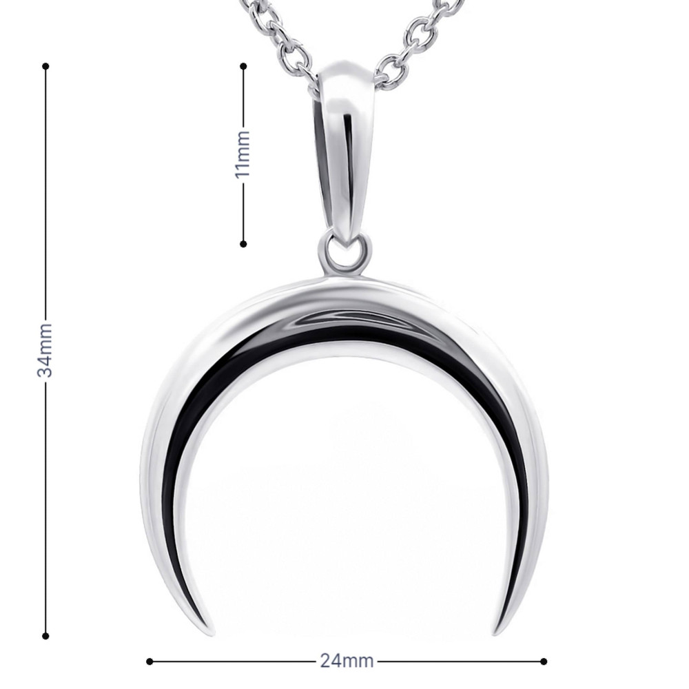 Срібний кулон Лунниця (7373) - 3