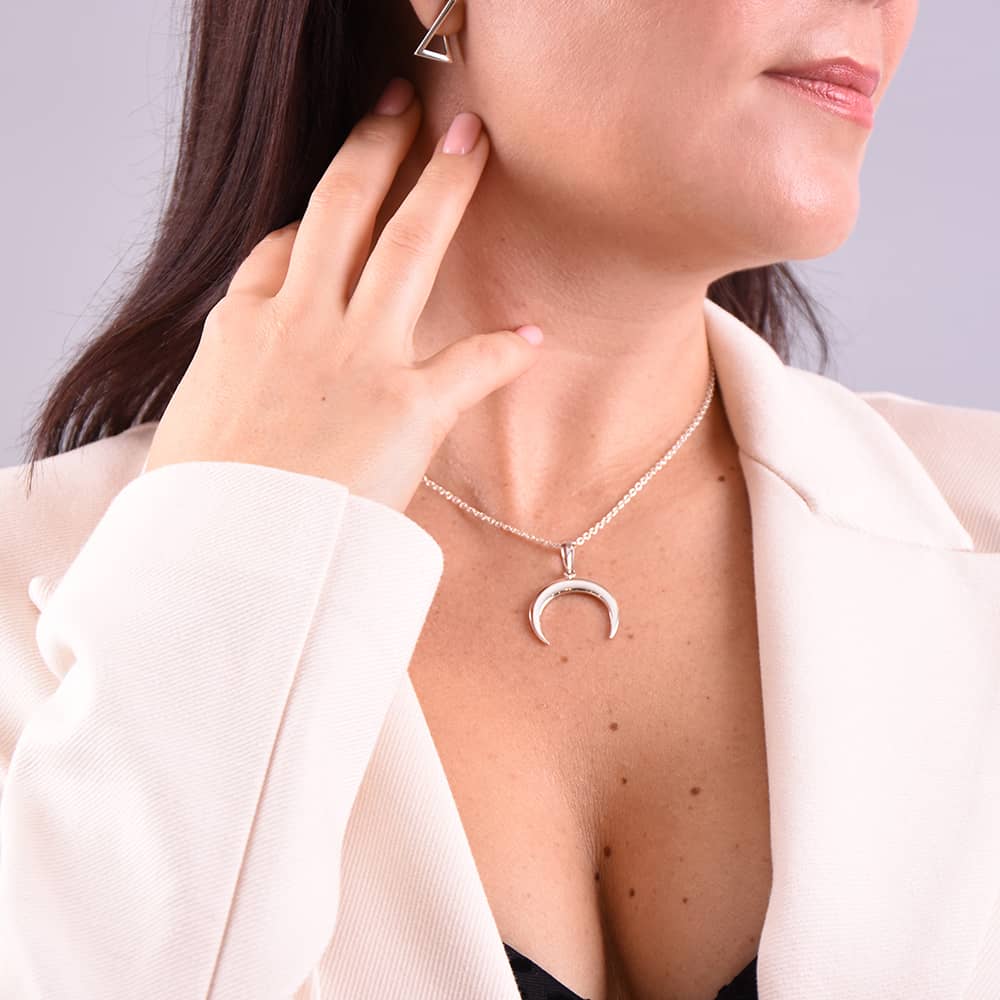 Срібний кулон Лунниця (7373) - 5