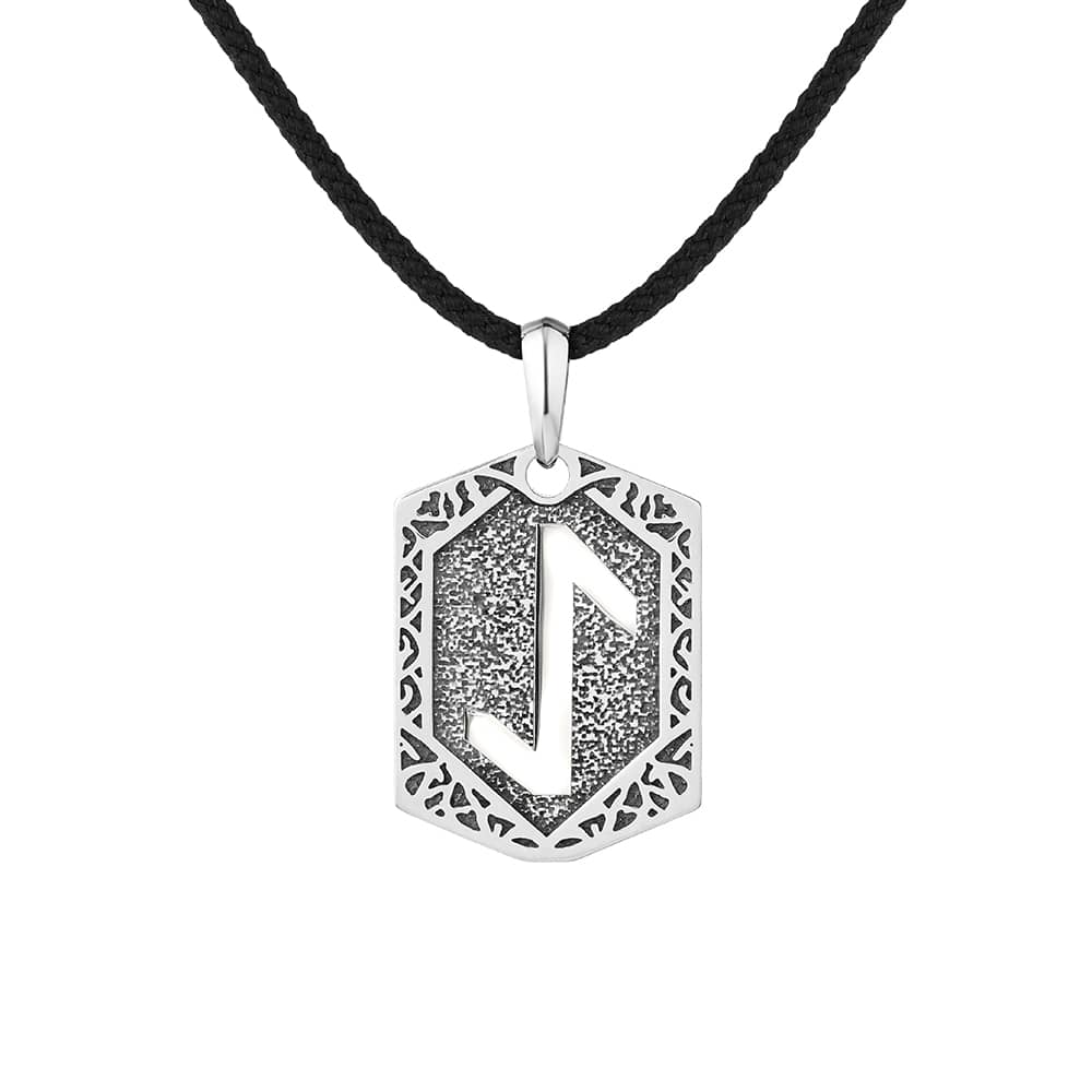 Срібний кулон Руна Ейваз (7376) - 1