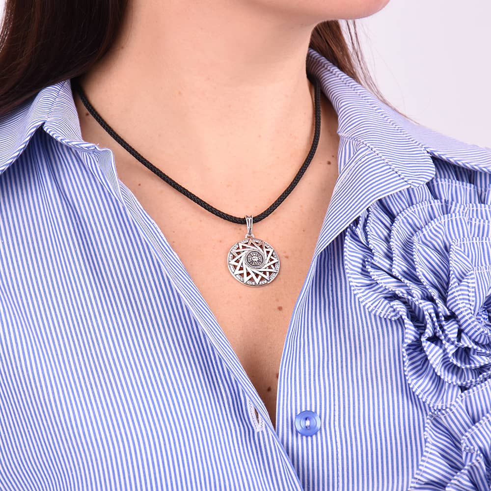 Шнурок шовковий Спаси і збережи зі сріблом (8014.1) - 2