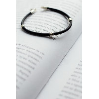 Браслет каучуковий зі срібними вставками (8015.1) Рекомендації для вас - 2