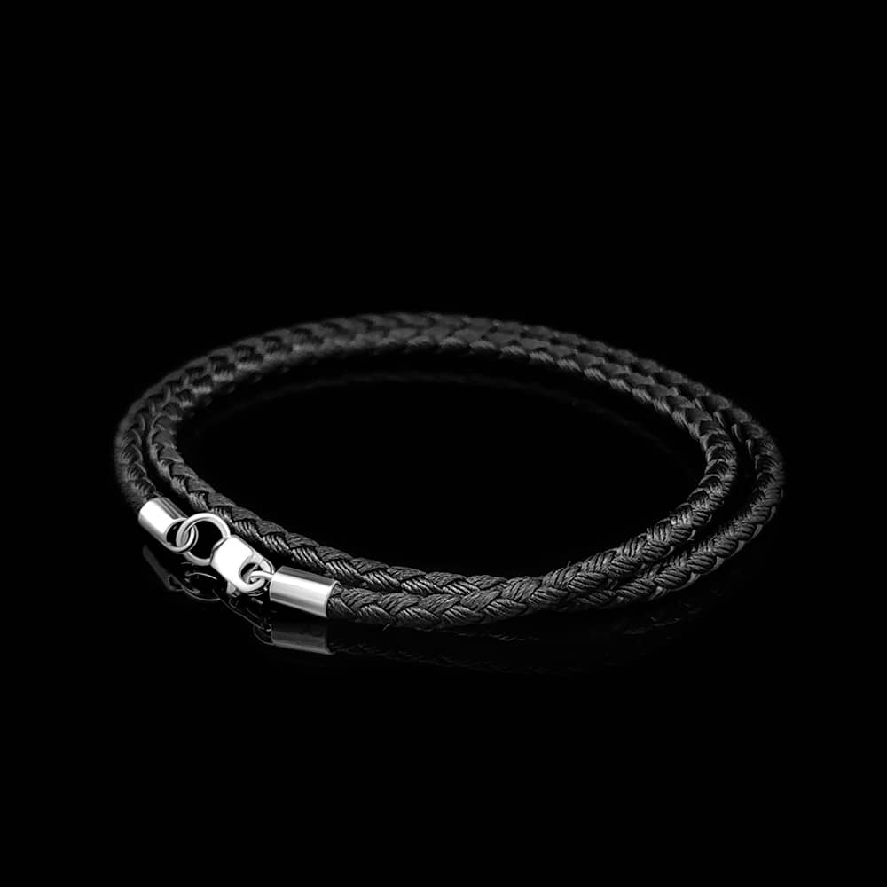 Шнурок шовковий зі сріблом (8026) - 4