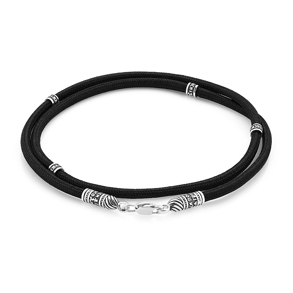 Шнурок шовковий Спаси і збережи зі сріблом (8032) - 1