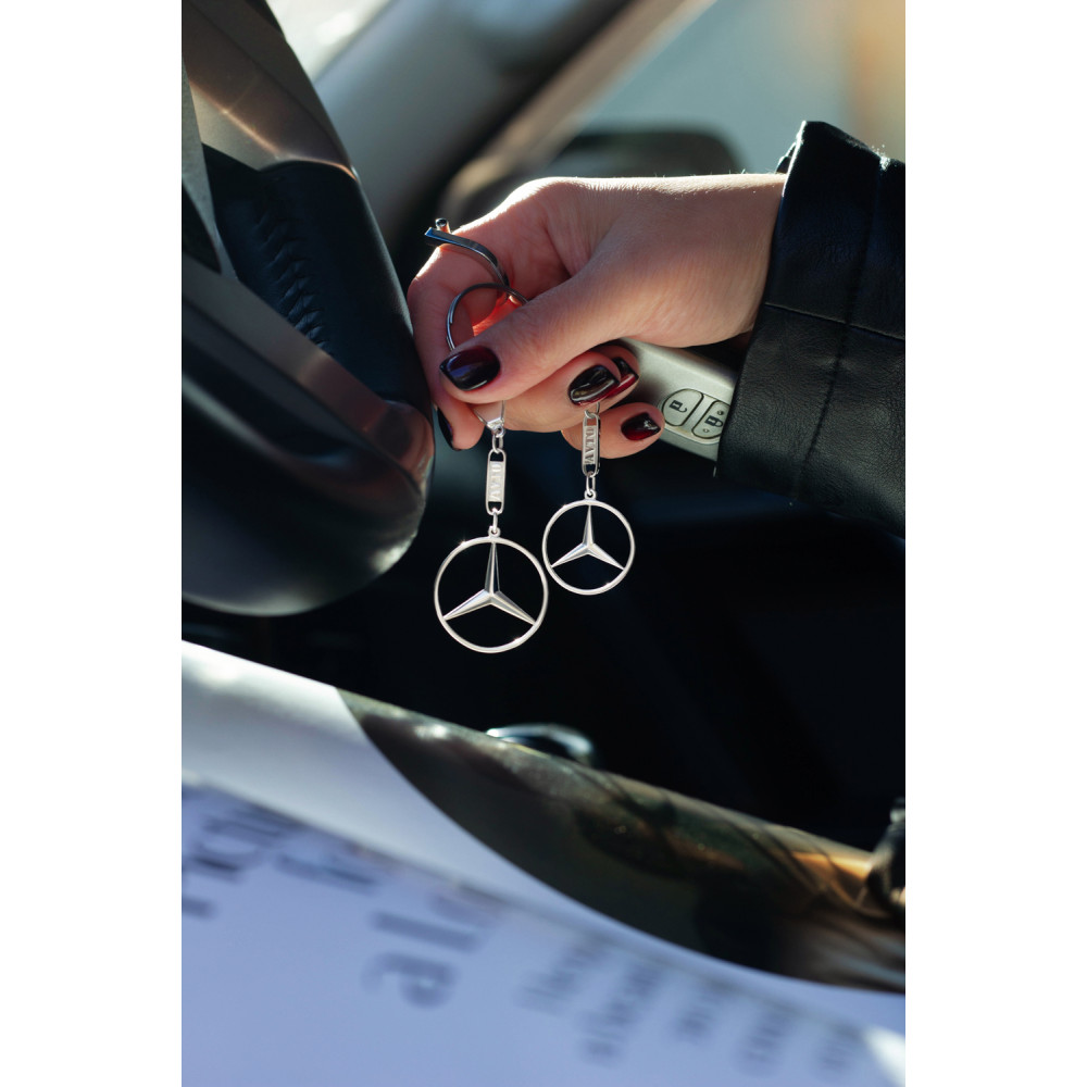 Срібний брелок Mercedes (Мерседес) (9003.1) - 3