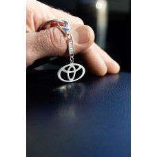Серебряный брелок TOYOTA (Тойота) (9005.1) - 2
