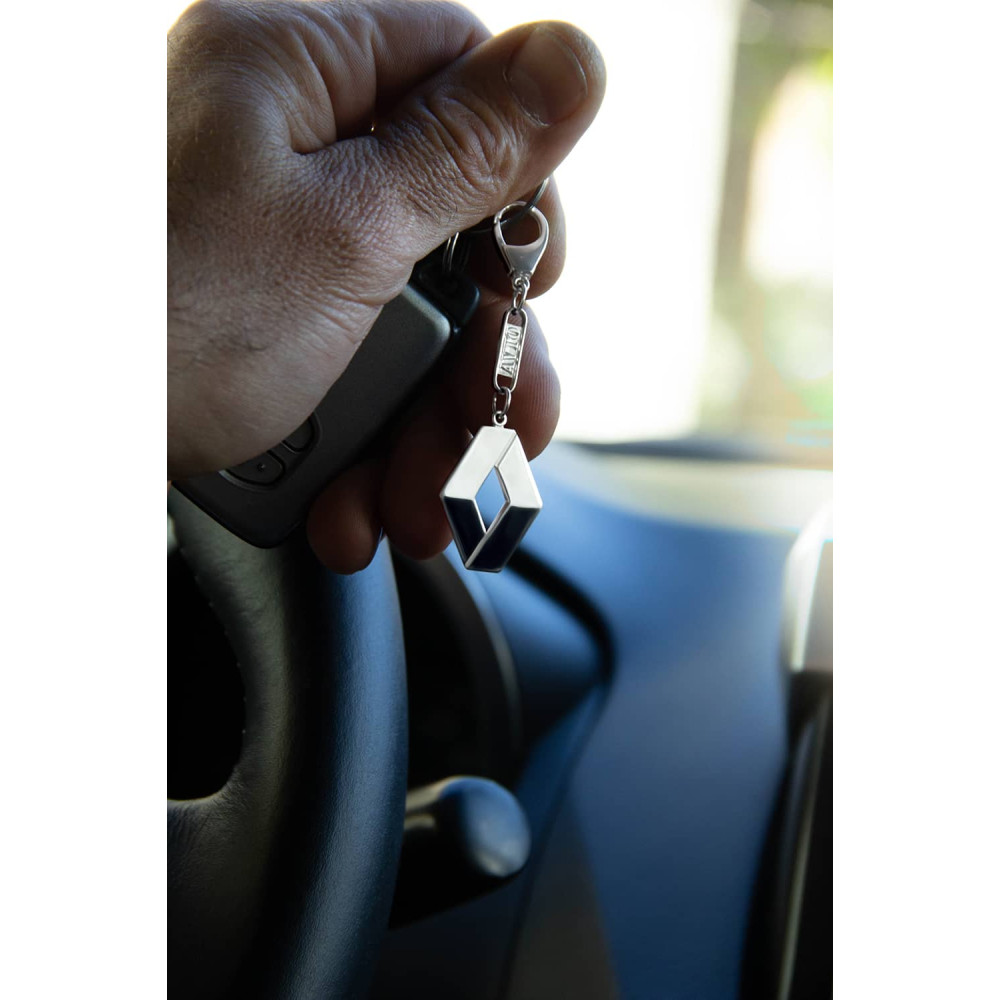 Срібний брелок Renault (Рено) (9008.1) - 2