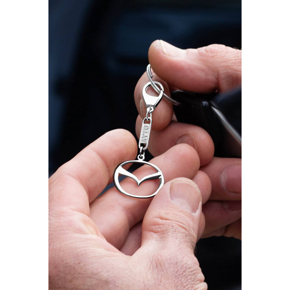 Срібний брелок Mazda (Мазда) (9010.1) - 3