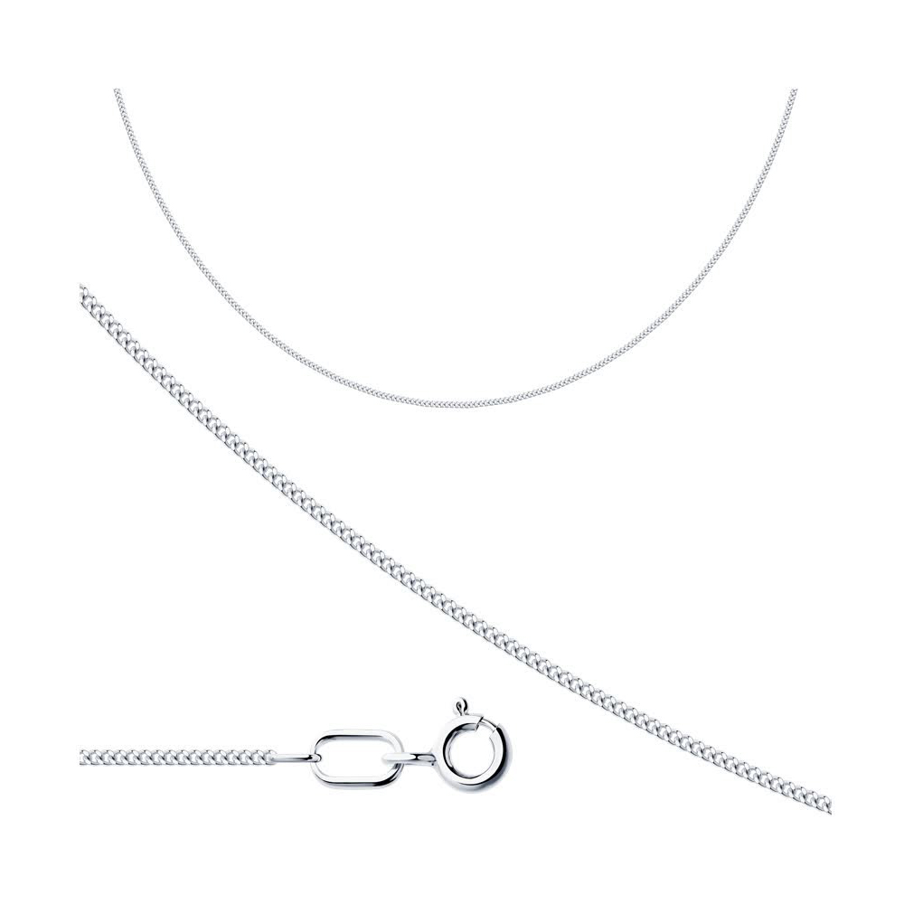 Срібний ланцюг Панцир (16009.30) - 1