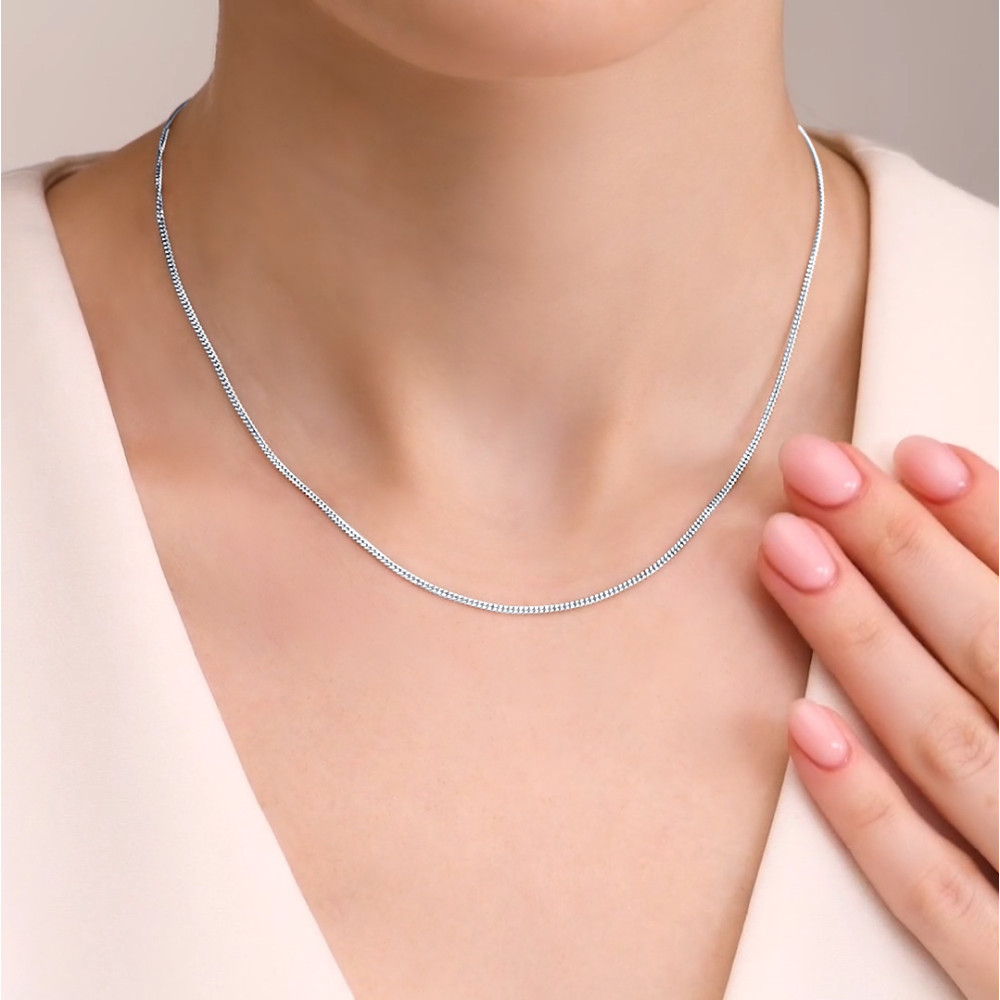 Срібний ланцюг Панцир (16009.40) - 3