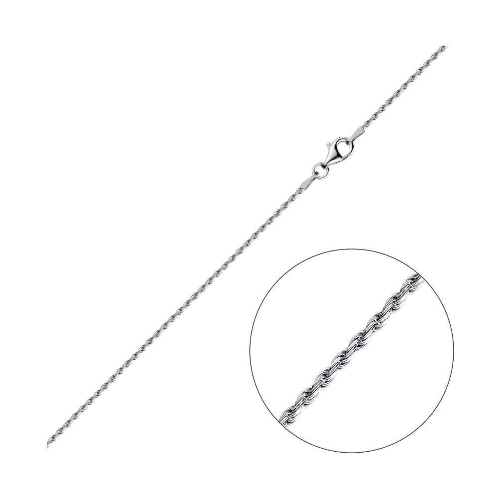 Срібний ланцюг подвійний Корд (16010.40) - 1