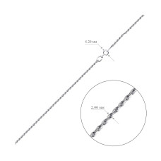 Срібний ланцюг подвійний Корд (16010.40) - 2