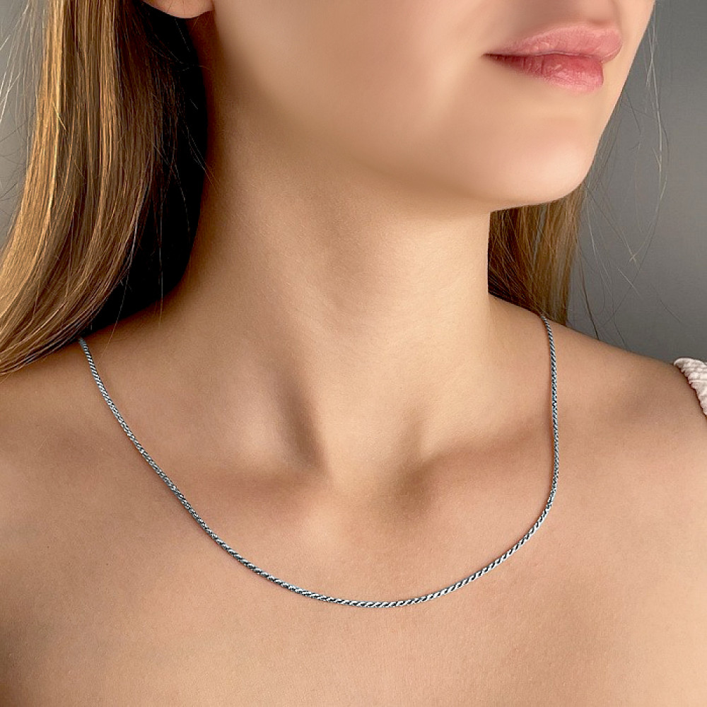 Срібний ланцюг подвійний Корд (16010.40) - 3