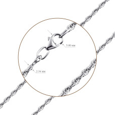 Срібний ланцюг потрійний Корд (16011.40) - 2