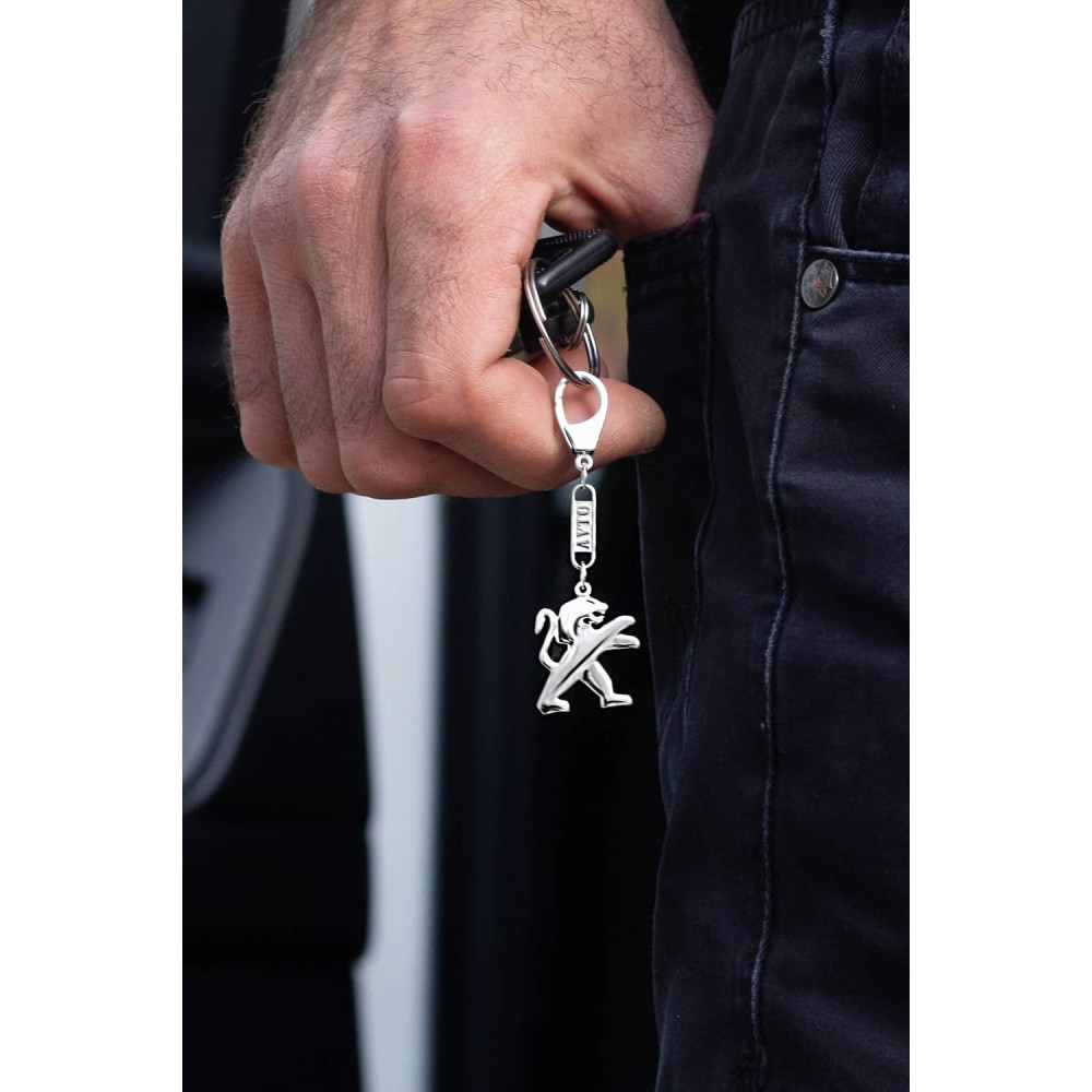 Срібний брелок Peugeot (Пежо) (9011.1) - 3