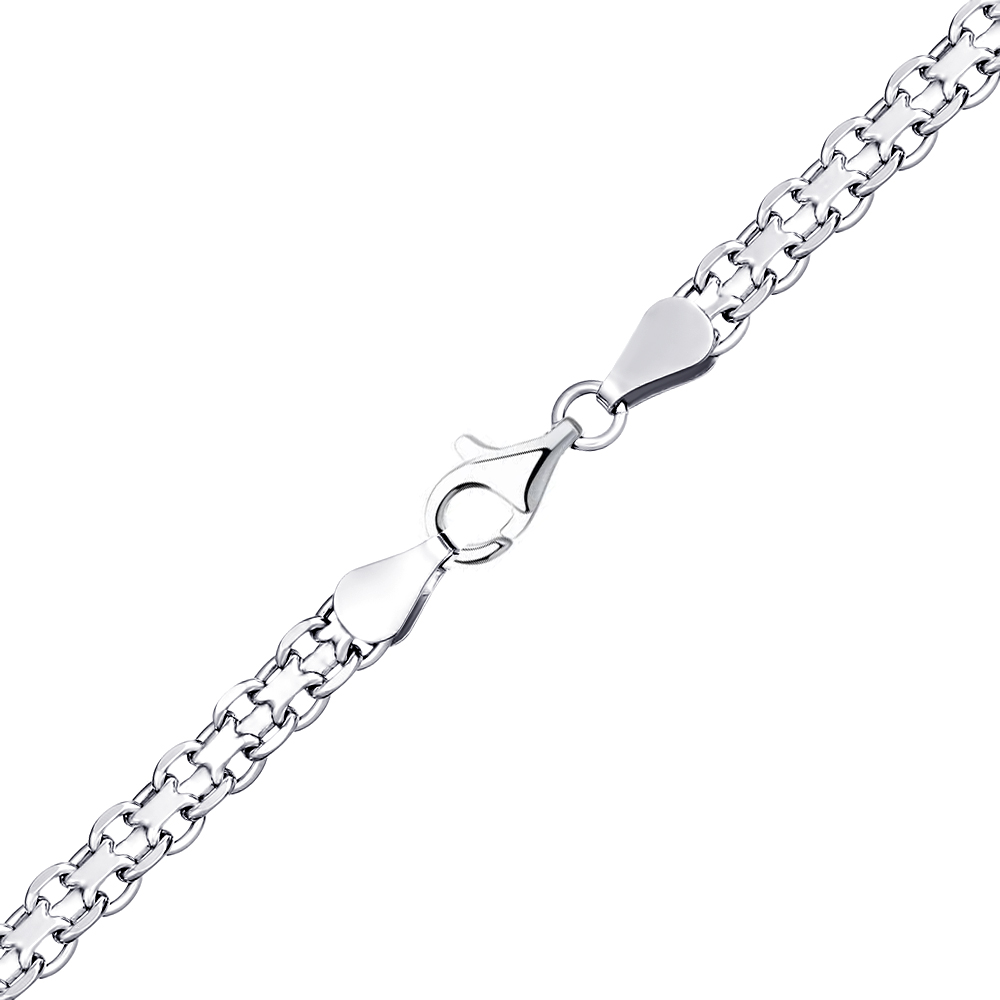 Срібний ланцюг Якір подвійний (16007.40) - 1