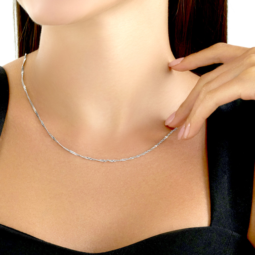 Срібний ланцюг Сінгапур (16003.30) - 3