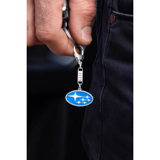 Серебряный брелок Subaru (Субару) (9014.1) - 2