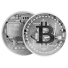 Срібний сувенір Біткоїн (9025)