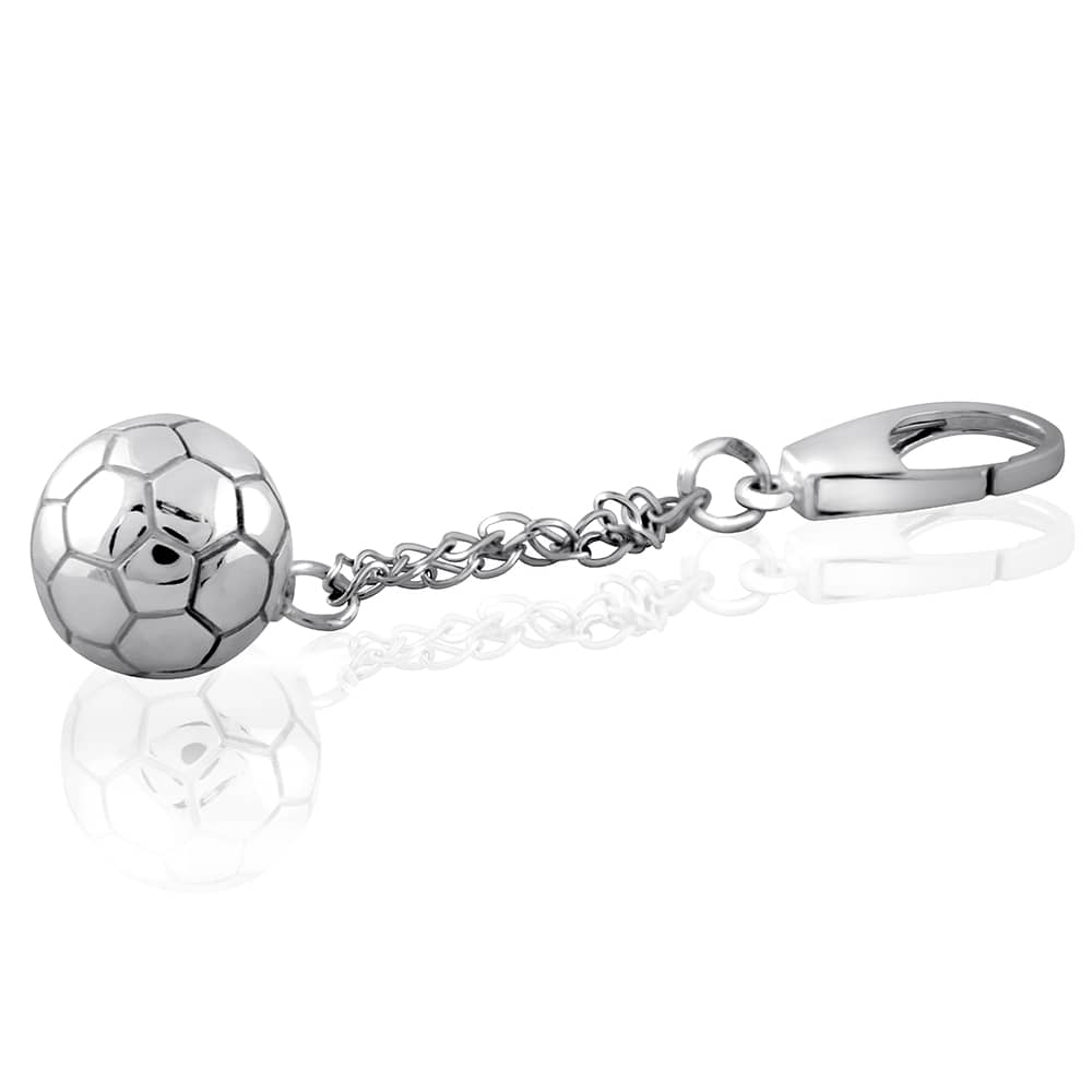 Срібний брелок Футбольний м'яч (9028) - 1