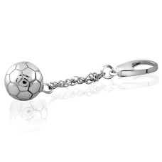 Срібний брелок Футбольний м'яч (9028)