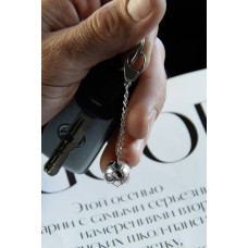 Срібний брелок Футбольний м'яч (9028) - 2