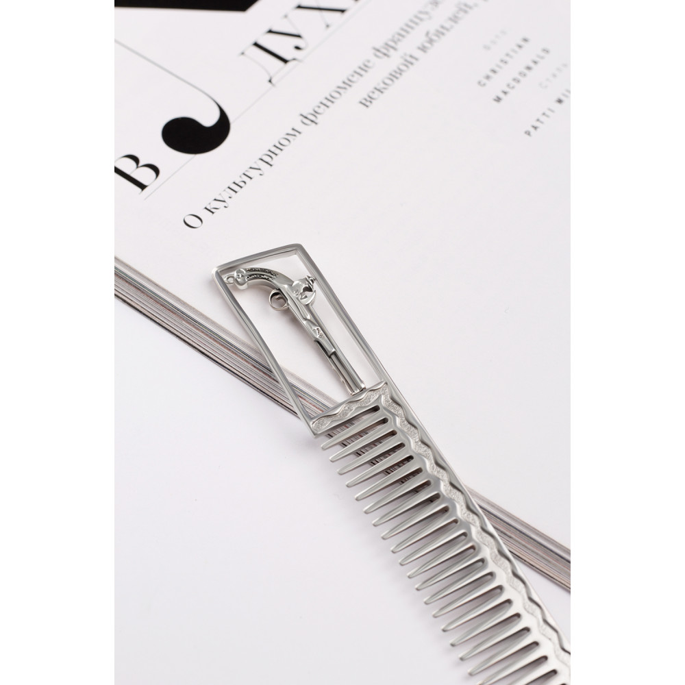 Срібний гребінець Пістолет (9302) - 5