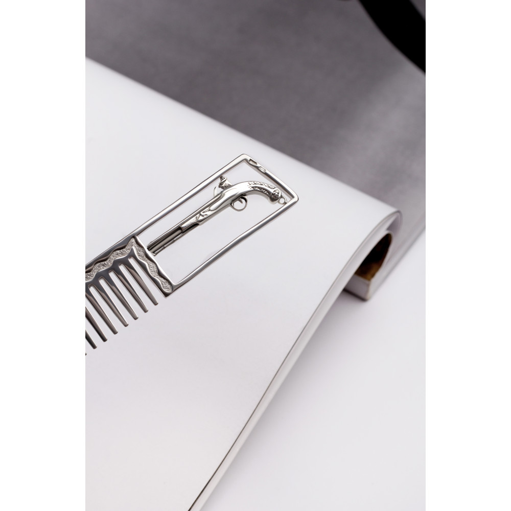 Срібний гребінець Пістолет (9302) - 3