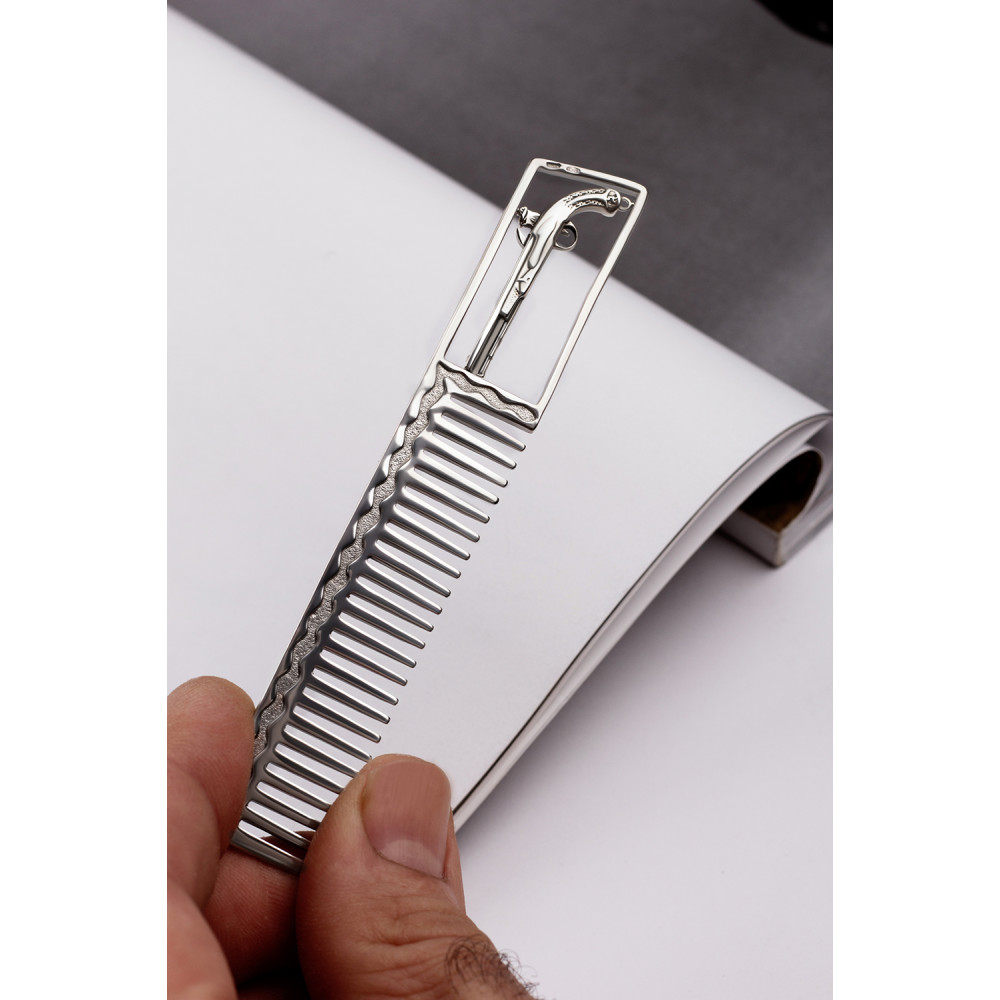 Срібний гребінець Пістолет (9302) - 2