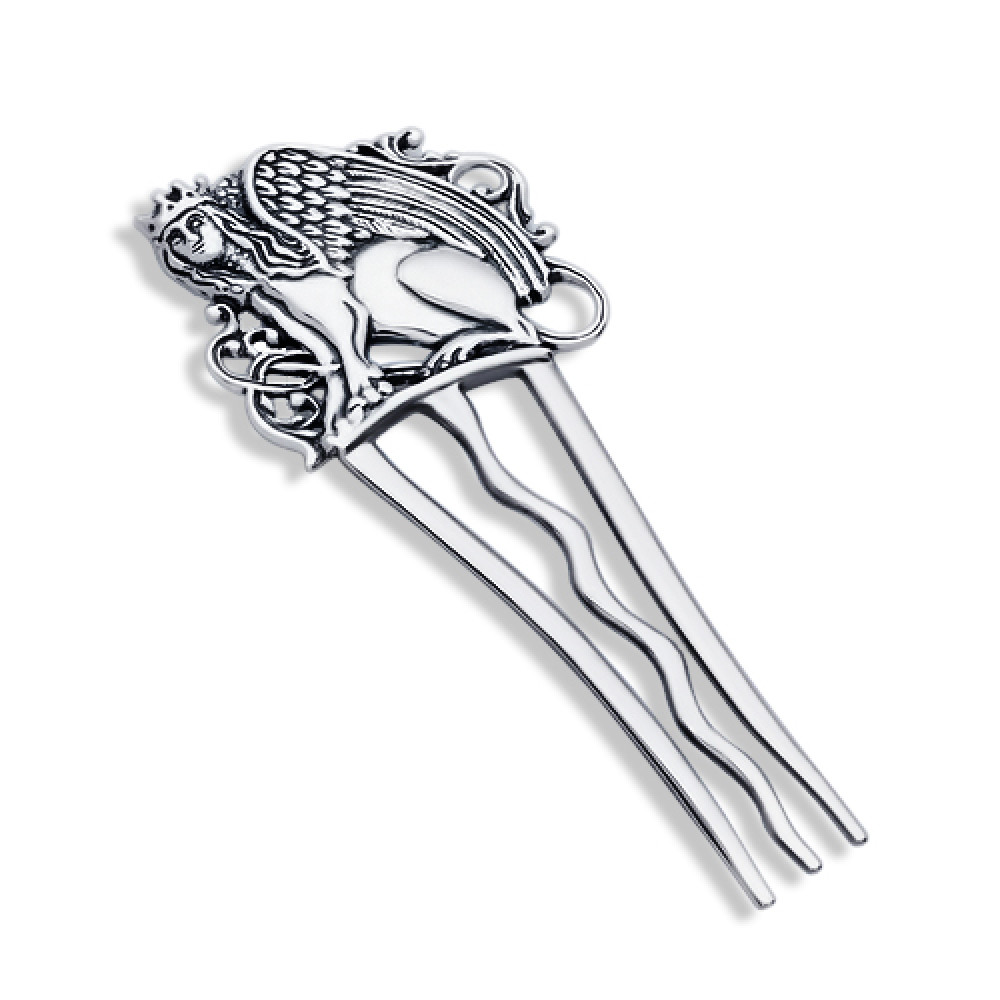 Срібна шпилька-гребінь Сірена (9303) - 1