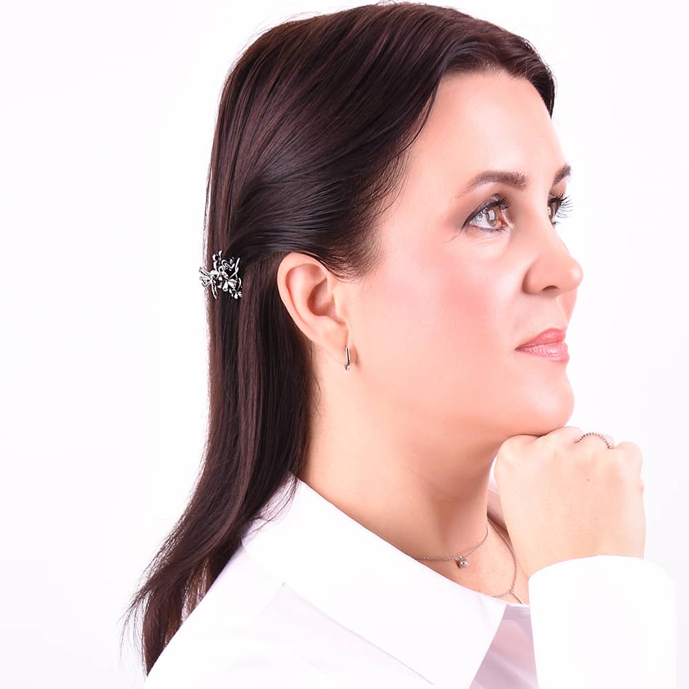 Срібна заколка краб (9305) - 3