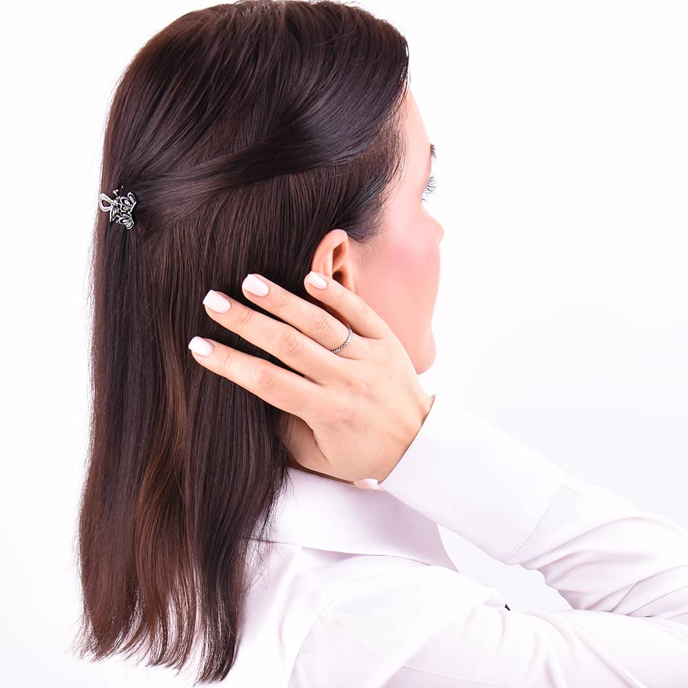 Срібна заколка краб (9306) - 4