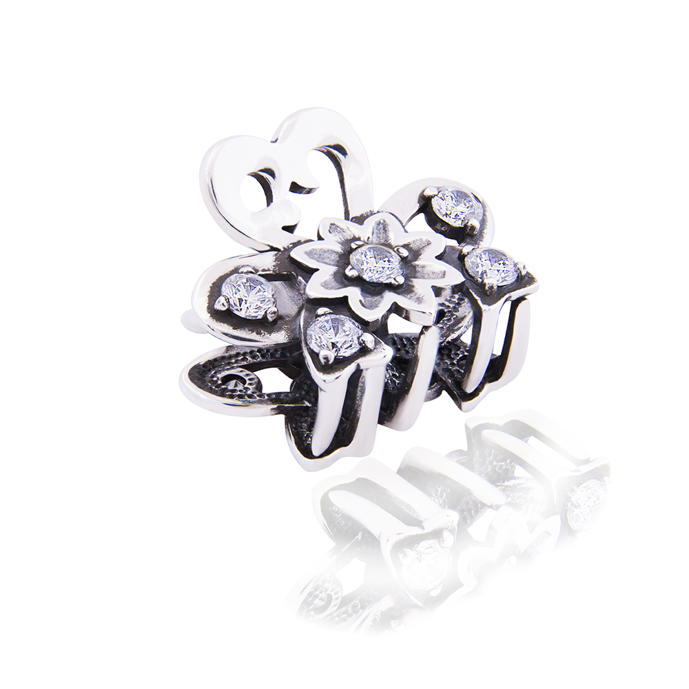 Срібна заколка краб (9313-2) - 1