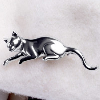 Срібна брошка Кішка (9501) Рекомендації для вас