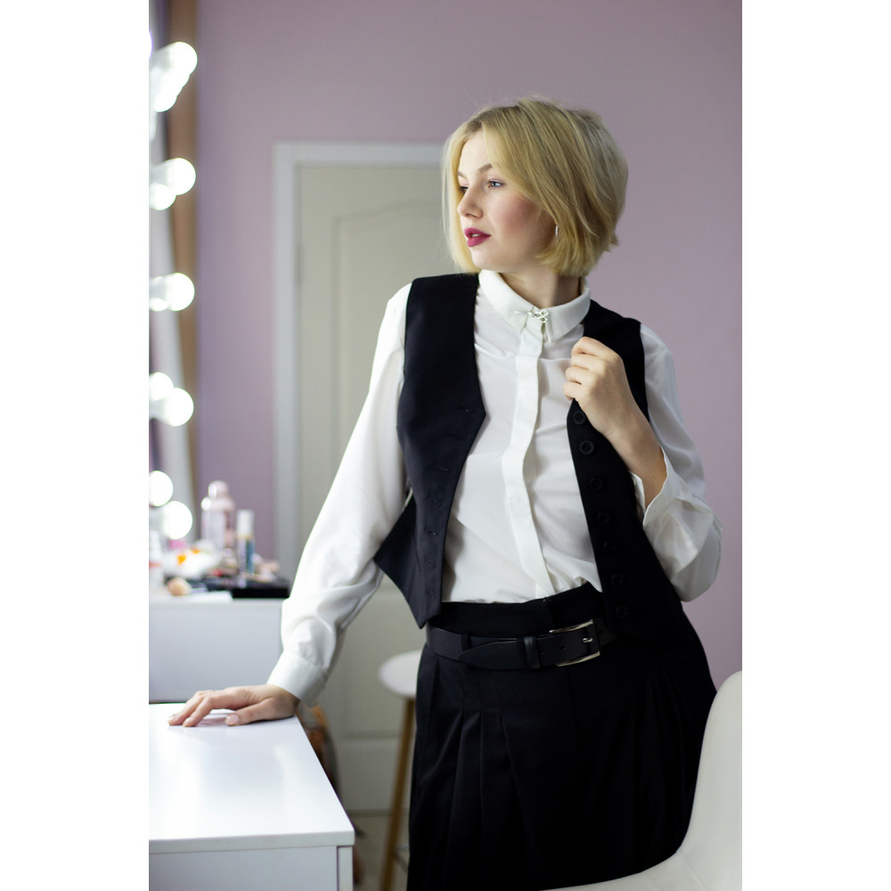 Срібна брошка Ножиці (9507) - 2