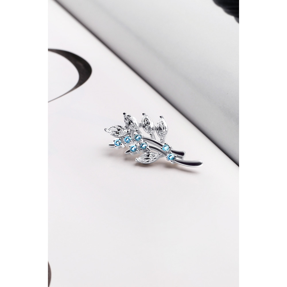 Срібна брошка (9522) - 4