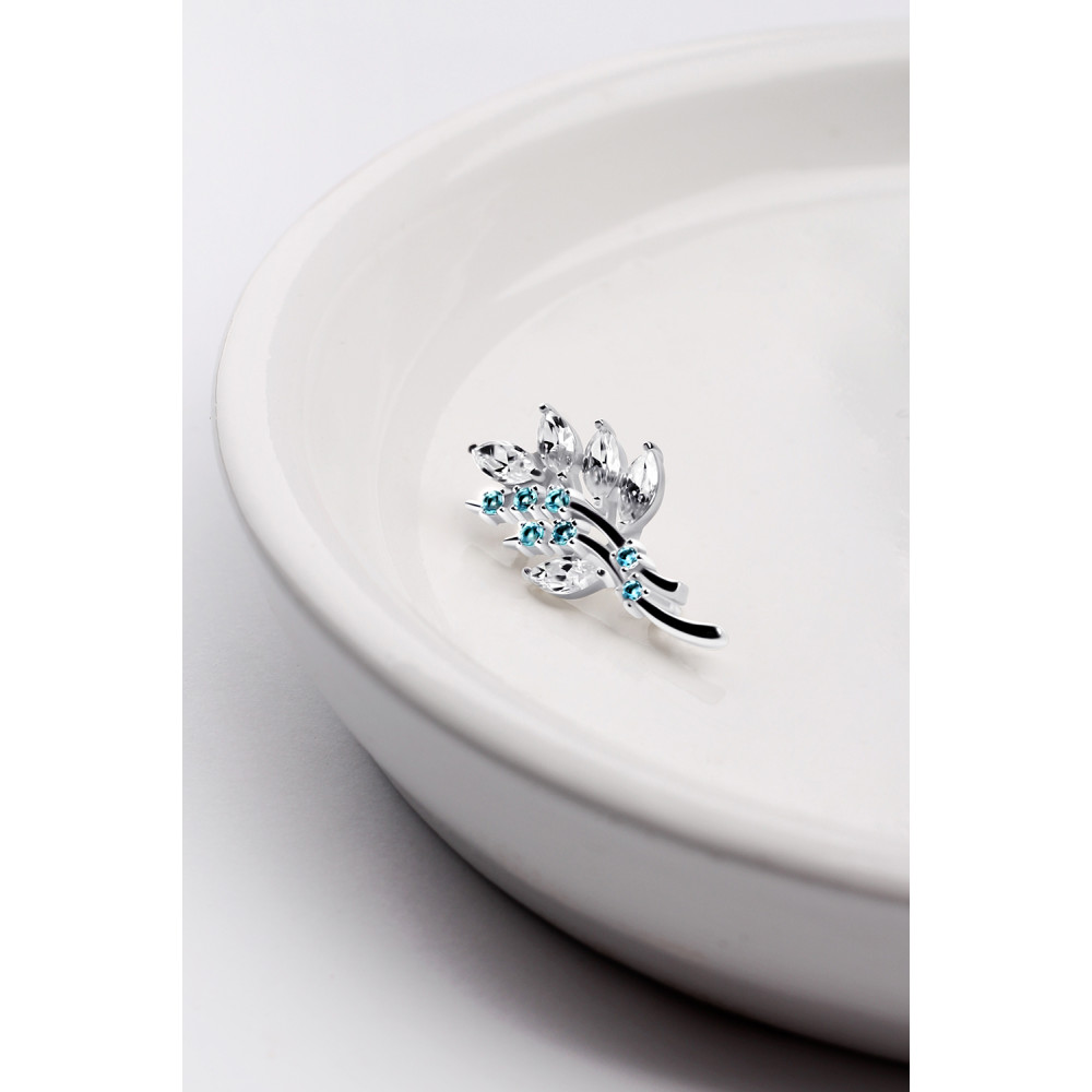 Срібна брошка (9522) - 5