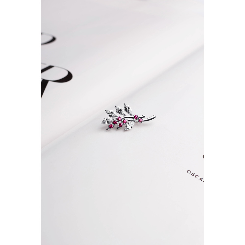 Срібна брошка (9522) - 8