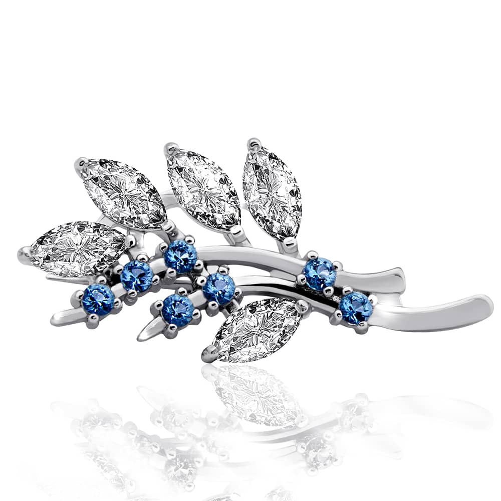 Срібна брошка (9522) - 1