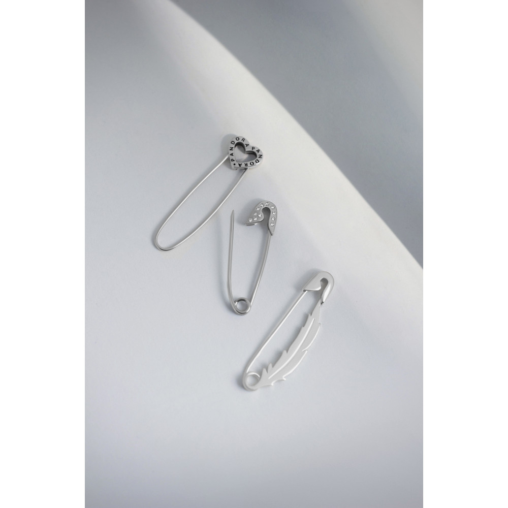 Срібна булавка Серце (9530) - 5