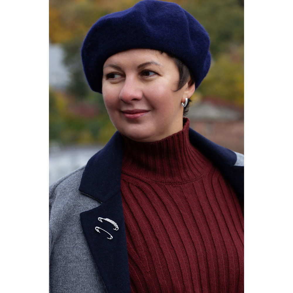 Срібна булавка Пір`їна (9524) - 9